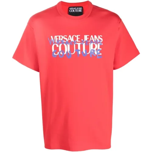 Interlock T-Shirt - Stylish and Comfortable , male, Sizes: S - Versace Jeans Couture - Modalova