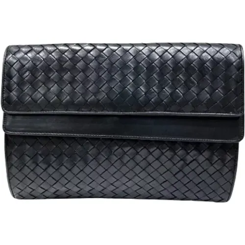 Pre-owned Leather clutches , female, Sizes: ONE SIZE - Bottega Veneta Vintage - Modalova