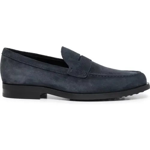 Blaue Mokassins Schuhe , Herren, Größe: 42 EU - TOD'S - Modalova