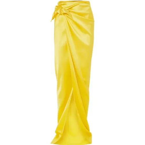High-waisted wrap skirt , female, Sizes: S - Balenciaga - Modalova