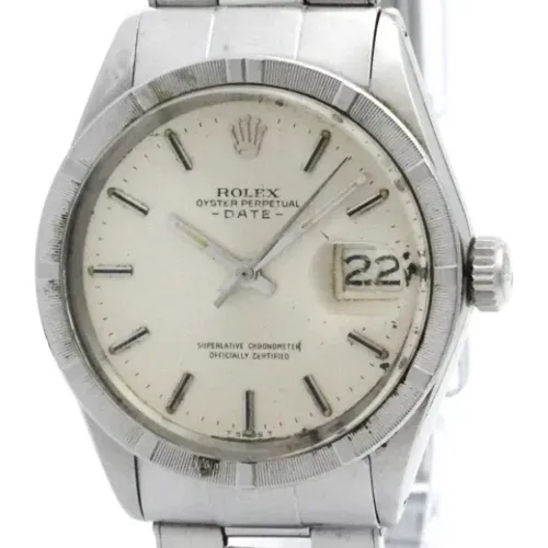 Pre-owned Stainless Steel watches , male, Sizes: ONE SIZE - Rolex Vintage - Modalova