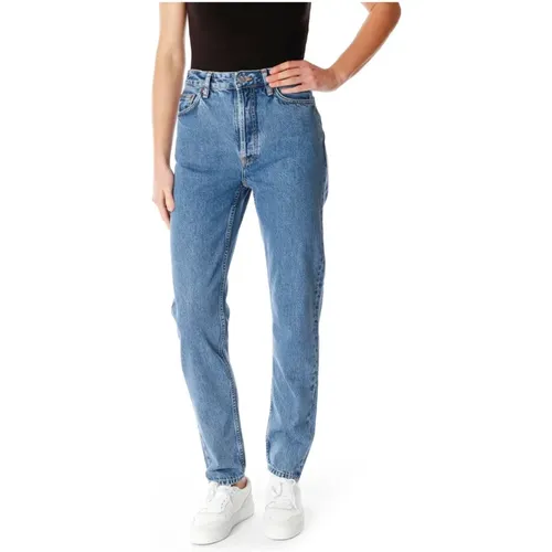 Breezy Britt Straight Fit Highwaist Jeans , Damen, Größe: W24 L30 - Nudie Jeans - Modalova