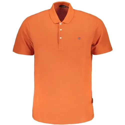 Besticktes Poloshirt , Herren, Größe: M - Napapijri - Modalova