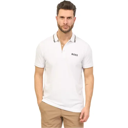 Herren Paddy Pro Polo Shirt - Weiß , Herren, Größe: 6XL - Hugo Boss - Modalova