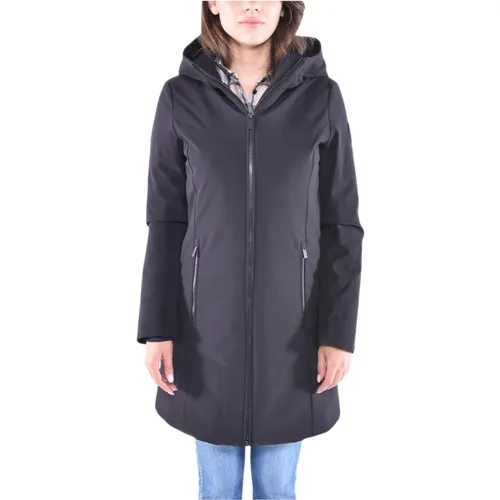 High-Performance Softshell Down Parka , female, Sizes: L, XL - Woolrich - Modalova