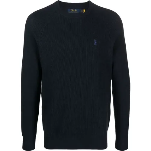 Blauer Casual Baumwoll Langarm Pullover - Polo Ralph Lauren - Modalova