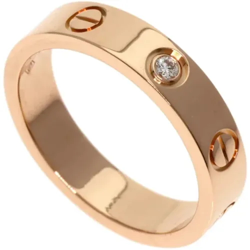 Pre-owned Rose Gold rings , female, Sizes: ONE SIZE - Cartier Vintage - Modalova