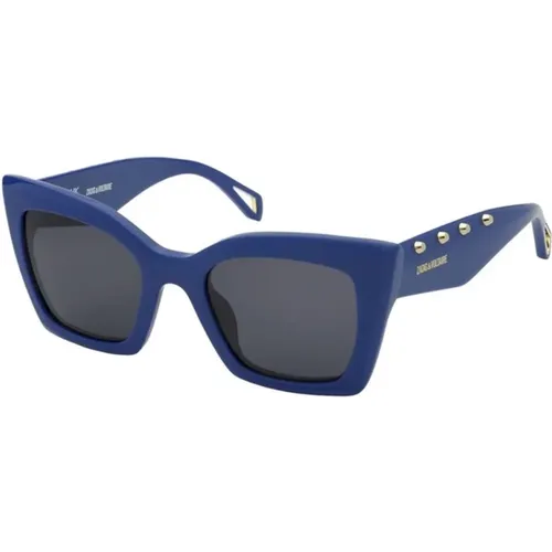 Blaue Rauch Sonnenbrille Vollrahmen - Zadig & Voltaire - Modalova