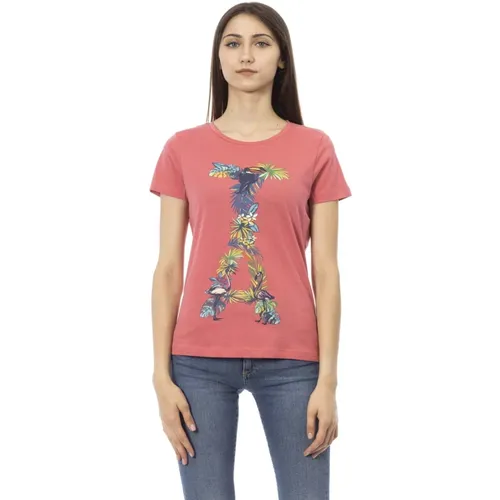 T-Shirts , Damen, Größe: M - Trussardi - Modalova