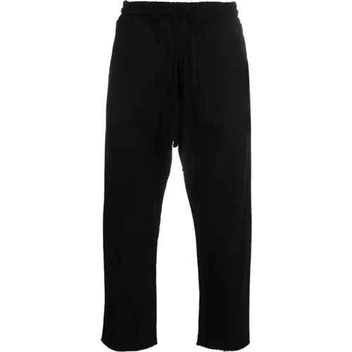 Schwarze Raw-Cut Kurze Track Pants - Thom Krom - Modalova