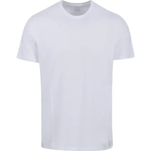 Julien T-Shirt - Weiß , Herren, Größe: L - majestic filatures - Modalova