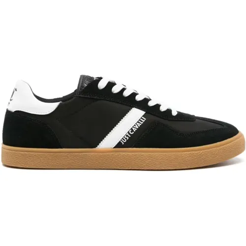 Sneakers Nylon Suede Leather , male, Sizes: 6 UK, 7 UK, 11 UK, 8 UK - Just Cavalli - Modalova