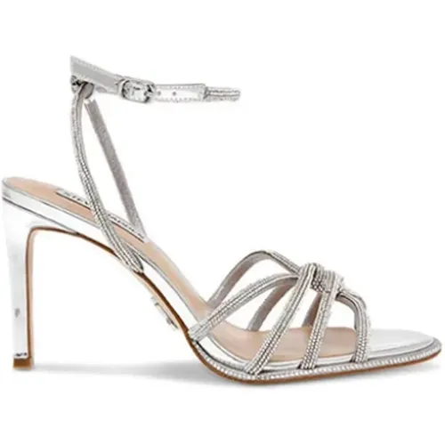 High Heel Sandalen mit klaren Strasssteinen , Damen, Größe: 37 EU - Steve Madden - Modalova