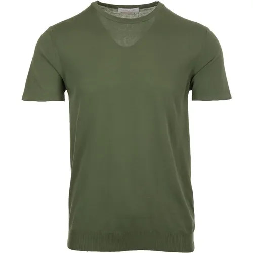 Grünes Rasato T-Shirt und Polo - Daniele Fiesoli - Modalova
