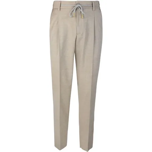 Chino Trousers with Elastic Waistband , male, Sizes: L - Lubiam - Modalova