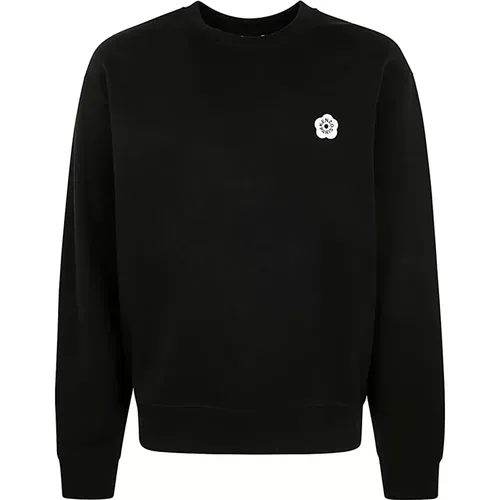 Klassischer Pullover in Schwarz , Herren, Größe: L - Kenzo - Modalova