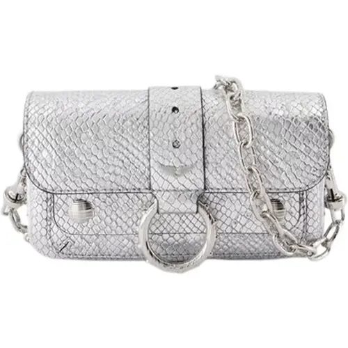 Silver Leather Crossbody Bag , female, Sizes: ONE SIZE - Zadig & Voltaire - Modalova