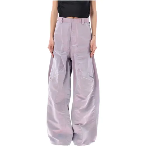 Iridescent Lilac Wide Leg Trousers , female, Sizes: XS - Y/Project - Modalova