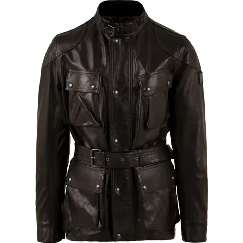 Schwarze Mäntel für Herren - Belstaff - Modalova