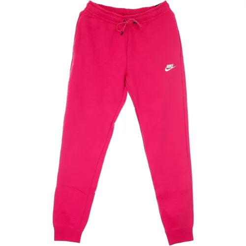 Fireberry/White Fleece Tracksuit Pants , female, Sizes: S - Nike - Modalova