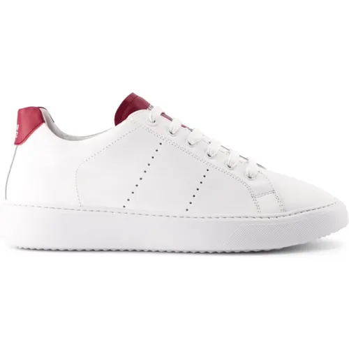 Weiß Rot Edition 9 Sneakers , Herren, Größe: 43 1/2 EU - National Standard - Modalova