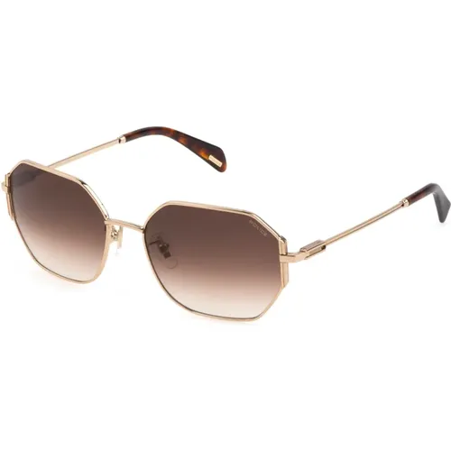 Stylische Sonnenbrille Splf35 , unisex, Größe: 55 MM - Police - Modalova