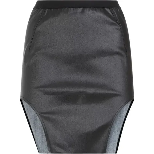 Denim Mini Skirt , female, Sizes: S - Rick Owens - Modalova