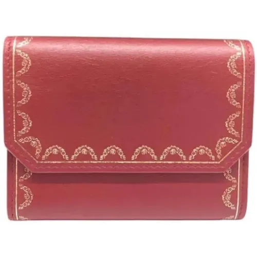 Pre-owned Leather wallets , female, Sizes: ONE SIZE - Cartier Vintage - Modalova