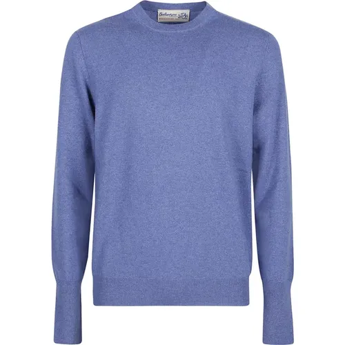 Plain Round Neck Sweater , male, Sizes: 3XL, 2XL - Ballantyne - Modalova