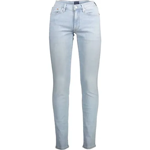 Schmale Hellblaue Jeans Gant - Gant - Modalova