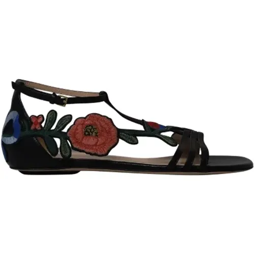 Pre-owned Leather sandals , female, Sizes: 2 UK - Gucci Vintage - Modalova