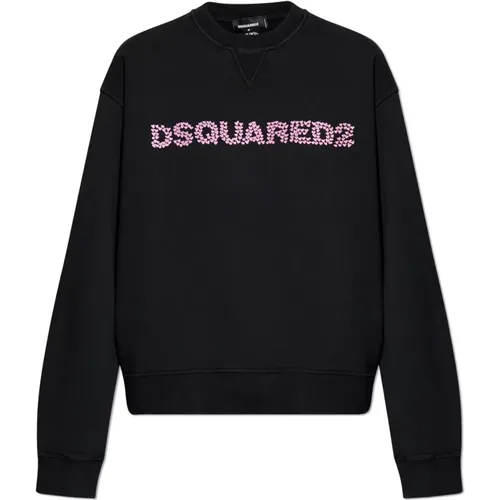 Sweatshirt mit Logo , Damen, Größe: S - Dsquared2 - Modalova