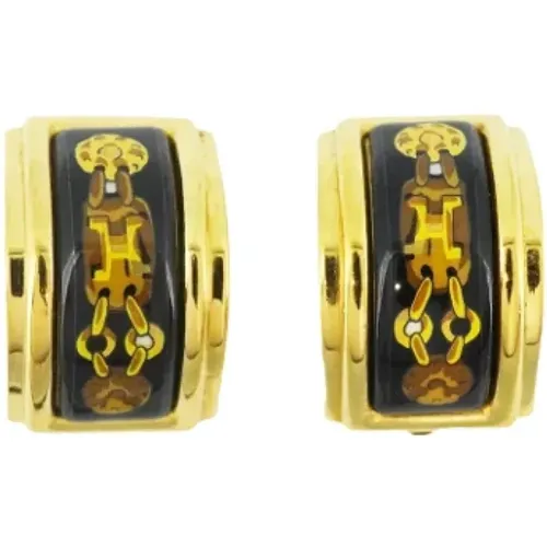 Pre-owned Metal earrings , female, Sizes: ONE SIZE - Hermès Vintage - Modalova