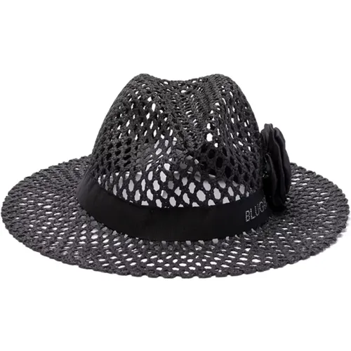 Panama Hat With Rose , female, Sizes: ONE SIZE - Blugirl - Modalova