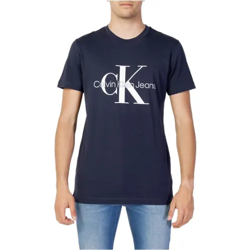 T-Shirts , Herren, Größe: L - Calvin Klein Jeans - Modalova