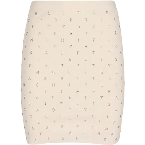 Burro Mini Skirt , female, Sizes: S, L, M - Elisabetta Franchi - Modalova