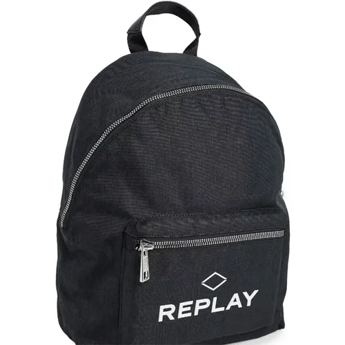 Backpack with Zip Closure , unisex, Sizes: ONE SIZE - Replay - Modalova