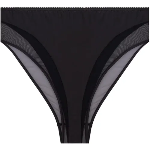 Silk High-Waisted Panties , female, Sizes: M, XL - Dolce & Gabbana - Modalova