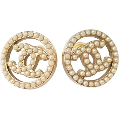 Pre-owned Plastic earrings , female, Sizes: ONE SIZE - Chanel Vintage - Modalova