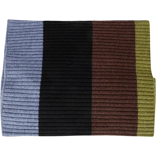 Ribbed Multicolored Scarf , female, Sizes: ONE SIZE - Colville - Modalova