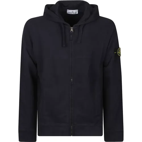 Sweatshirt mit Reißverschluss für Männer , Herren, Größe: XL - Stone Island - Modalova