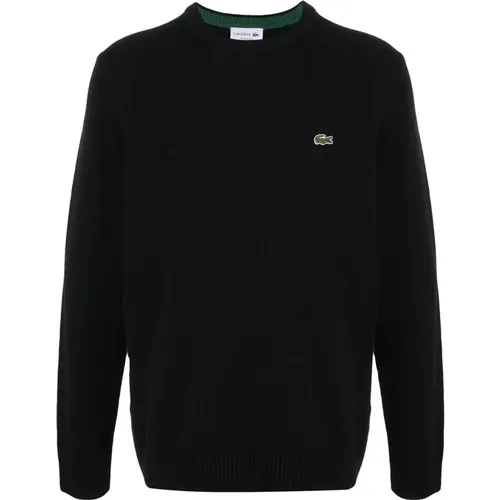 Embroidered Logo Knit Sweater , male, Sizes: 3XL, S, XL, M, 2XL, L - Lacoste - Modalova