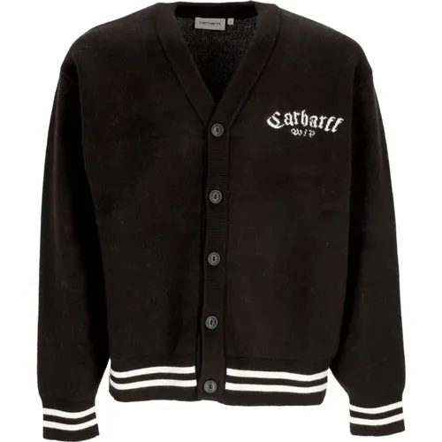 Schwarzer Onyx V-Ausschnitt Cardigan Pullover - Carhartt WIP - Modalova