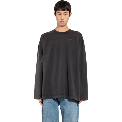 Bacchus Weites Langarmshirt , Herren, Größe: S - Off White - Modalova