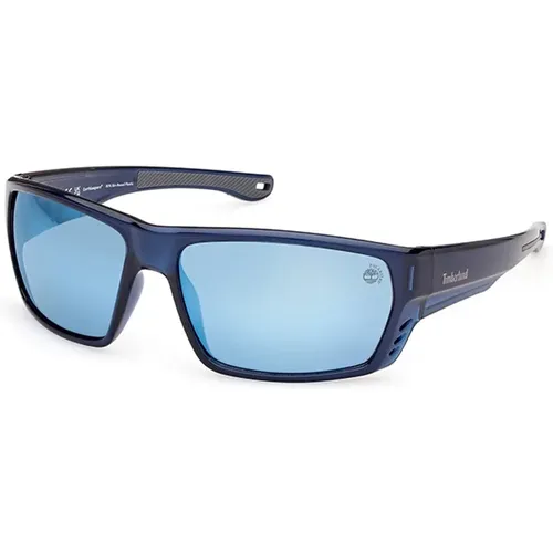 Blaue Polarisierte Sonnenbrille TB00002-90D,Polarisierte Rauchglas-Sonnenbrille - Timberland - Modalova