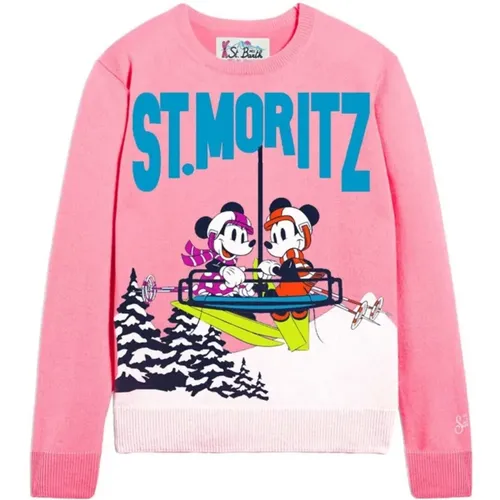 Stylish Crewneck Sweater , female, Sizes: S, XS - MC2 Saint Barth - Modalova