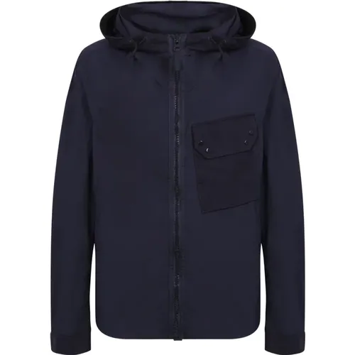 Hooded jacket by , male, Sizes: L, XL - Ten C - Modalova