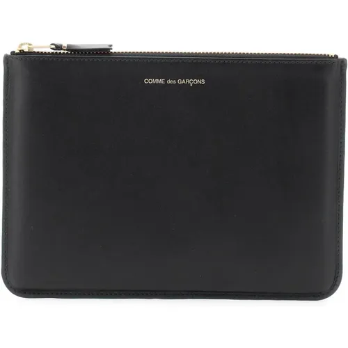 Leather Pouch with Zip Closure , male, Sizes: ONE SIZE - Comme des Garçons - Modalova