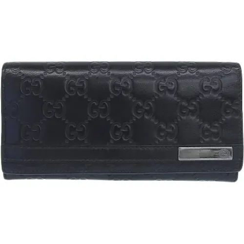 Pre-owned Leather wallets , female, Sizes: ONE SIZE - Gucci Vintage - Modalova