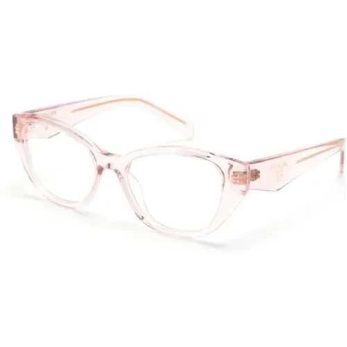 Orange Optische Brille Stilvolles Modell , Damen, Größe: 51 MM - Prada - Modalova
